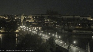 Město Praha - Pražský hrad, Karlův most, Vltava - 31.7.2026 v 03:45 Město Praha - Pražský hrad, Karlův most, Vltava - 31.7.2026 v 03:45