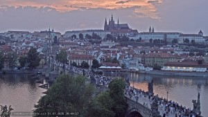 Stadt Prag - Prager Burg, Karlsbrücke, Moldau - 31.7.2026 v 20:45 Stadt Prag - Prager Burg, Karlsbrücke, Moldau - 31.7.2026 v 20:45