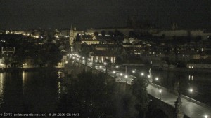 Město Praha - Pražský hrad, Karlův most, Vltava - 25.8.2026 v 03:45 Město Praha - Pražský hrad, Karlův most, Vltava - 25.8.2026 v 03:45