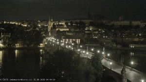 Město Praha - Pražský hrad, Karlův most, Vltava - 25.8.2026 v 04:45 Město Praha - Pražský hrad, Karlův most, Vltava - 25.8.2026 v 04:45