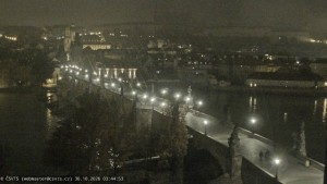 Stadt Prag - Prager Burg, Karlsbrücke, Moldau - 30.10.2026 v 03:45 Stadt Prag - Prager Burg, Karlsbrücke, Moldau - 30.10.2026 v 03:45