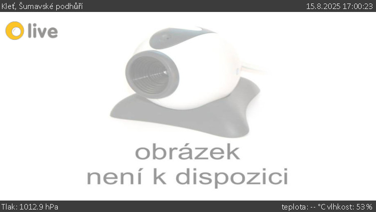 Kleť, Šumavské podhůří - Kleť - 15.8.2025 v 17:00
