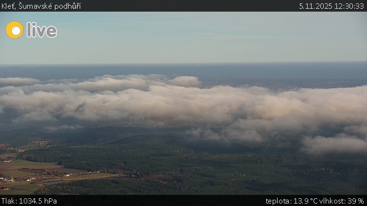 Kleť, Šumavské podhůří - Kleť - 5.11.2025 v 12:30