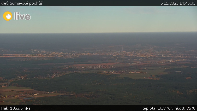 Kleť, Šumavské podhůří - Kleť - 5.11.2025 v 14:45