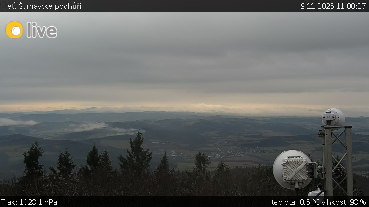 Kleť, Šumavské podhůří - Kleť - 9.11.2025 v 11:00