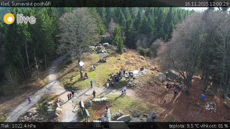 Kleť, Šumavské podhůří - Kleť - 16.11.2025 v 12:00
