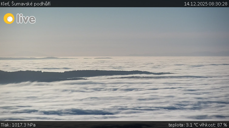 Kleť, Šumavské podhůří - Kleť - 14.12.2025 v 08:30