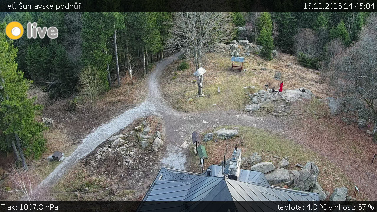 Kleť, Šumavské podhůří - Kleť - 16.12.2025 v 14:45