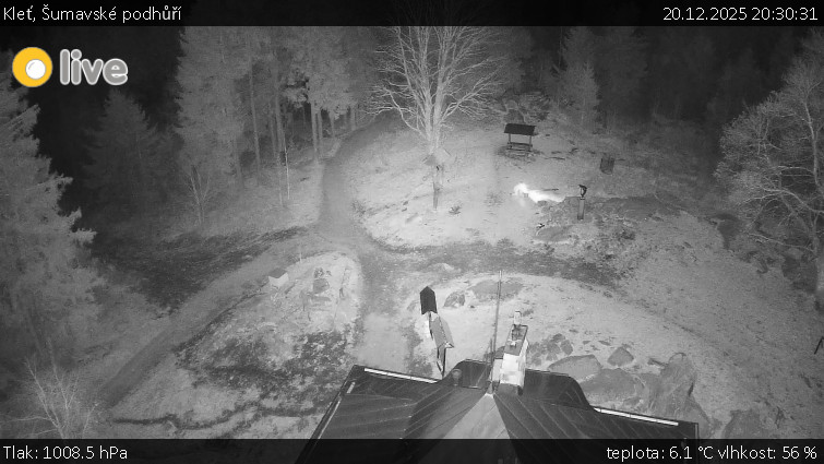 Kleť, Šumavské podhůří - Kleť - 20.12.2025 v 20:30