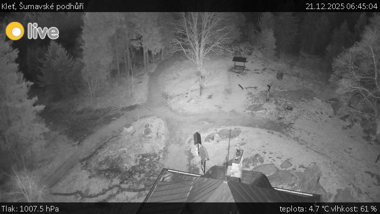 Kleť, Šumavské podhůří - Kleť - 21.12.2025 v 06:45