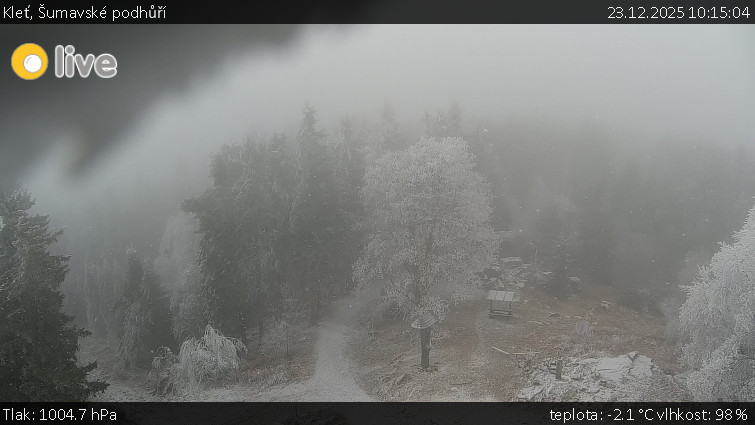 Kleť, Šumavské podhůří - Kleť - 23.12.2025 v 10:15
