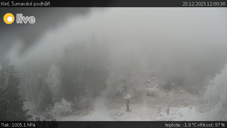 Kleť, Šumavské podhůří - Kleť - 23.12.2025 v 12:00
