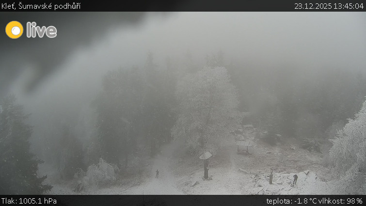 Kleť, Šumavské podhůří - Kleť - 23.12.2025 v 13:45