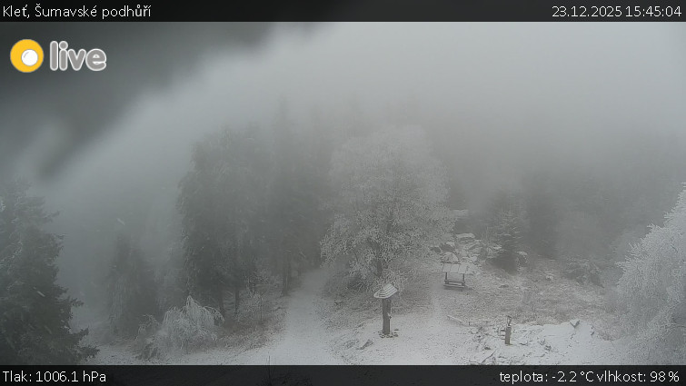 Kleť, Šumavské podhůří - Kleť - 23.12.2025 v 15:45