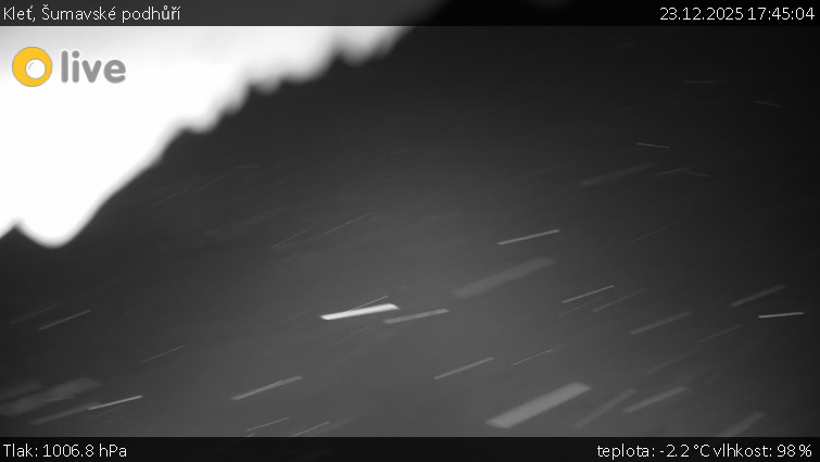 Kleť, Šumavské podhůří - Kleť - 23.12.2025 v 17:45