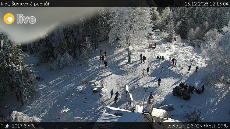 Kleť, Šumavské podhůří - Kleť - 26.12.2025 v 12:15