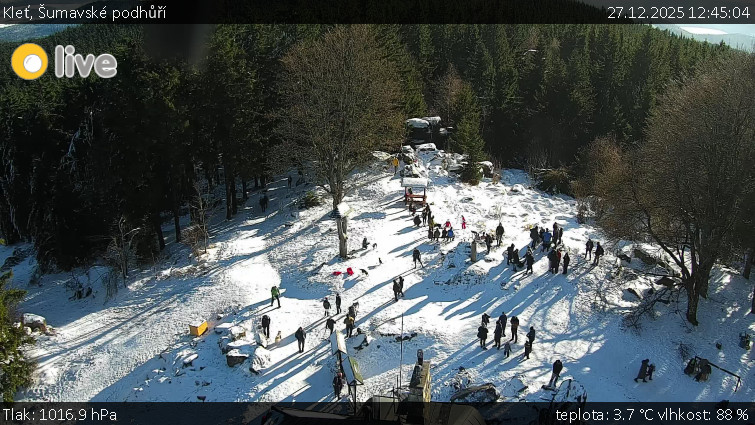 Kleť, Šumavské podhůří - Kleť - 27.12.2025 v 12:45