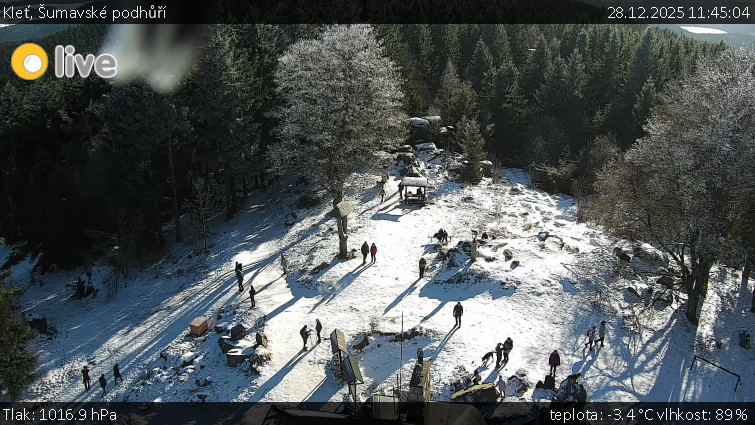 Kleť, Šumavské podhůří - Kleť - 28.12.2025 v 11:45