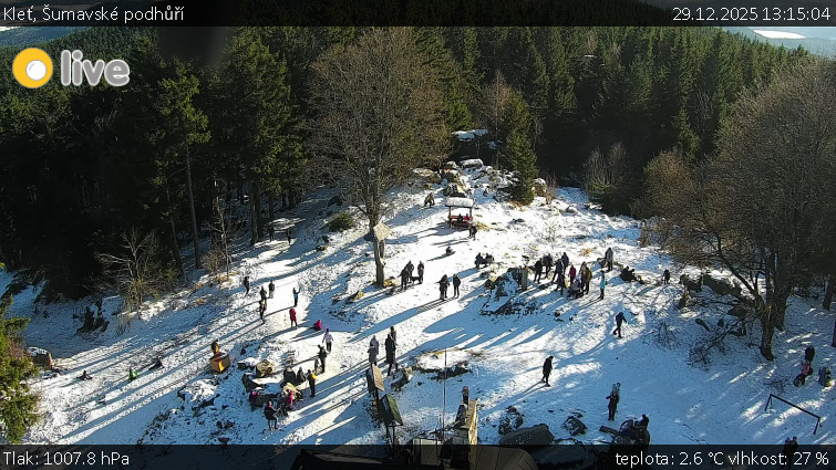 Kleť, Šumavské podhůří - Kleť - 29.12.2025 v 13:15
