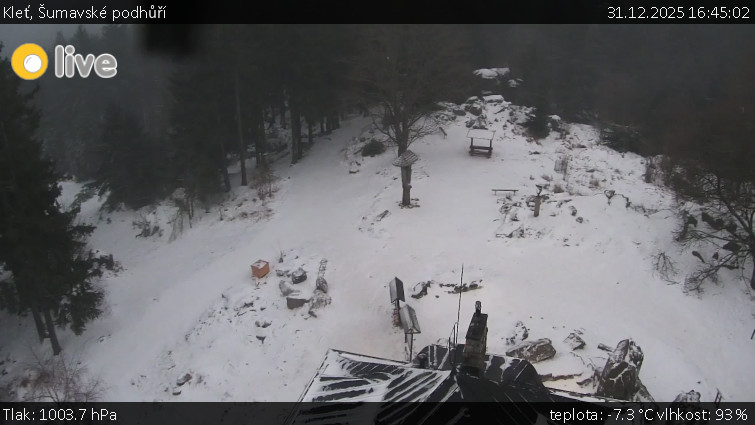 Kleť, Šumavské podhůří - Kleť - 31.12.2025 v 16:45