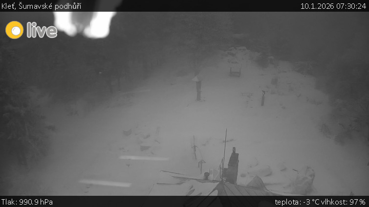 Kleť, Šumavské podhůří - Kleť - 10.1.2026 v 07:30