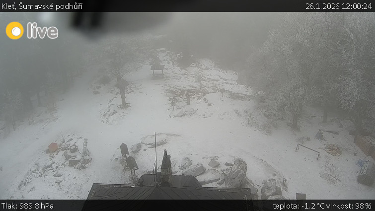 Kleť, Šumavské podhůří - Kleť - 26.1.2026 v 12:00