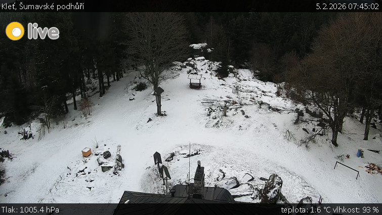 Kleť, Šumavské podhůří - Kleť - 5.2.2026 v 07:45