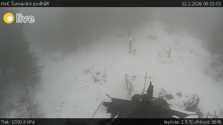 Kleť, Šumavské podhůří - Kleť - 22.2.2026 v 08:15