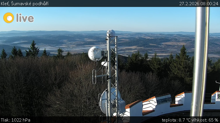 Kleť, Šumavské podhůří - Kleť - 27.2.2026 v 08:00