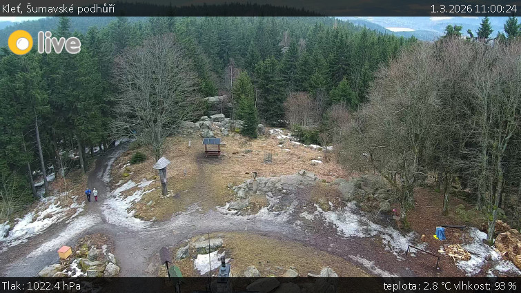 Kleť, Šumavské podhůří - Kleť - 1.3.2026 v 11:00