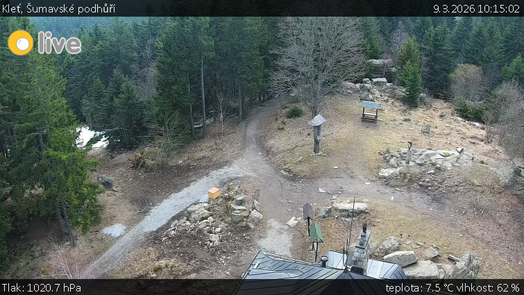 Kleť, Šumavské podhůří - Kleť - 9.3.2026 v 10:15