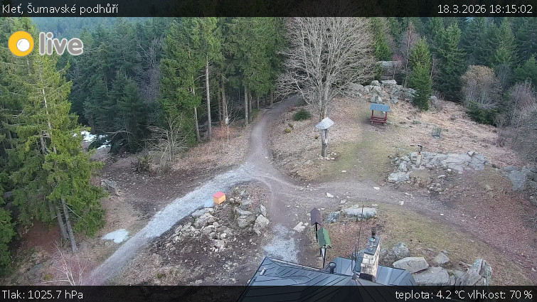 Kleť, Šumavské podhůří - Kleť - 18.3.2026 v 18:15