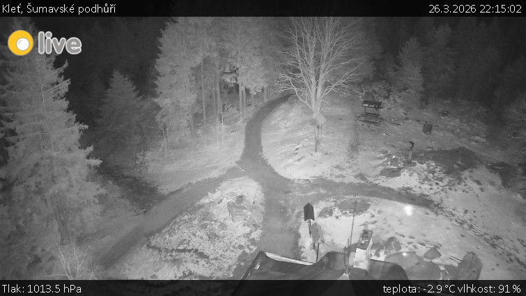 Kleť, Šumavské podhůří - Kleť - 26.3.2026 v 22:15