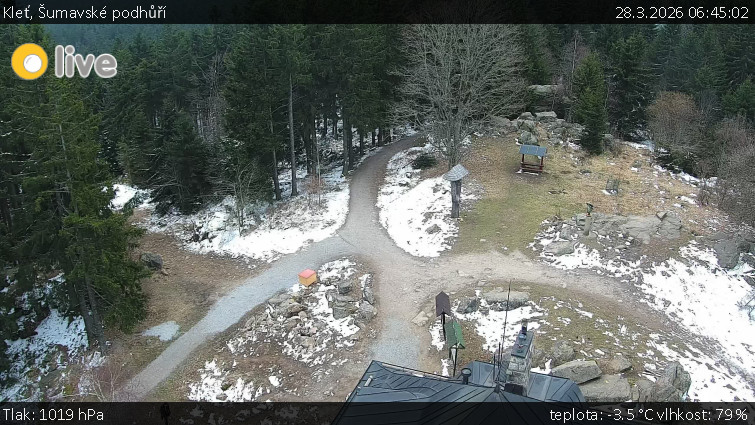 Kleť, Šumavské podhůří - Kleť - 28.3.2026 v 06:45