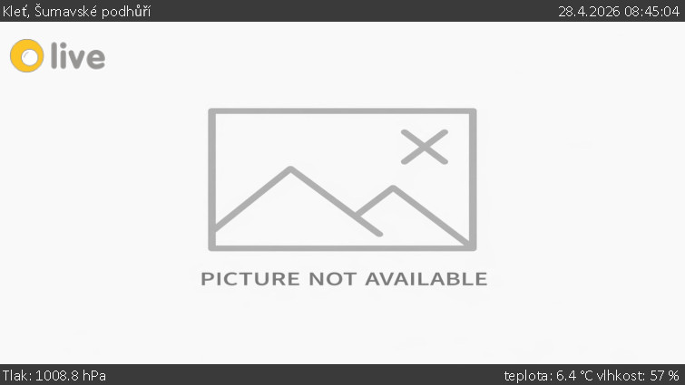 Kleť, Šumavské podhůří - Kleť - 28.4.2026 v 08:45