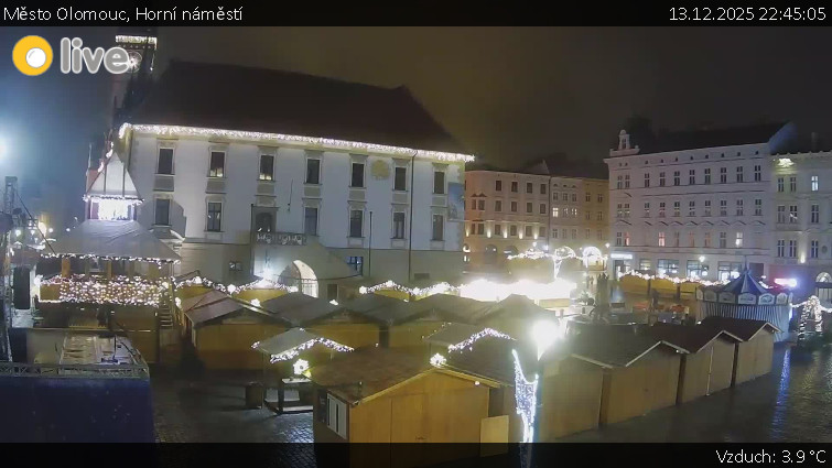 Město Olomouc - Horní náměstí - 13.12.2025 v 22:45