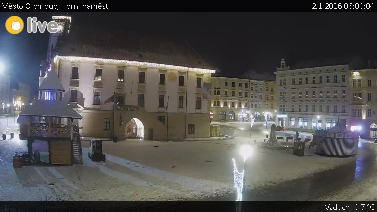 Město Olomouc - Horní náměstí - 2.1.2026 v 06:00