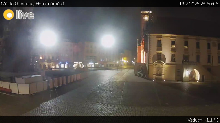 Město Olomouc - Horní náměstí - 19.2.2026 v 23:30