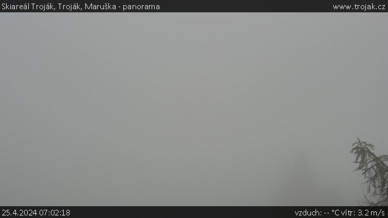 Skiareál Troják - Troják, Maruška - panorama - 25.4.2024 v 07:02