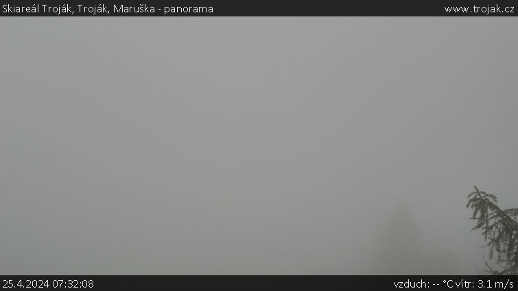 Skiareál Troják - Troják, Maruška - panorama - 25.4.2024 v 07:32