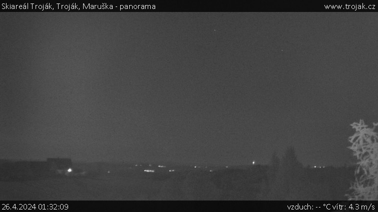 Skiareál Troják - Troják, Maruška - panorama - 26.4.2024 v 01:32
