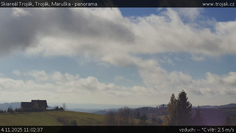Skiareál Troják - Troják, Maruška - panorama - 4.11.2025 v 11:02