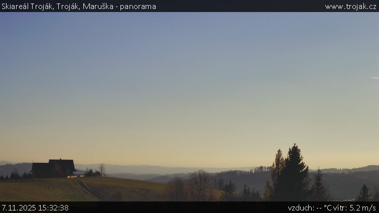 Skiareál Troják - Troják, Maruška - panorama - 7.11.2025 v 15:32
