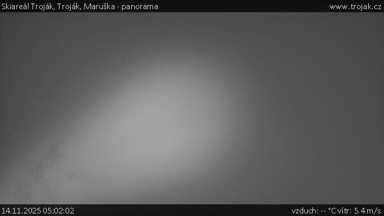 Skiareál Troják - Troják, Maruška - panorama - 14.11.2025 v 05:02