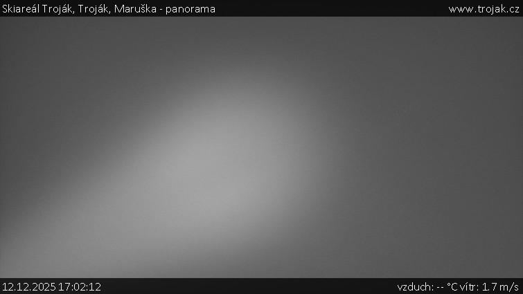 Skiareál Troják - Troják, Maruška - panorama - 12.12.2025 v 17:02