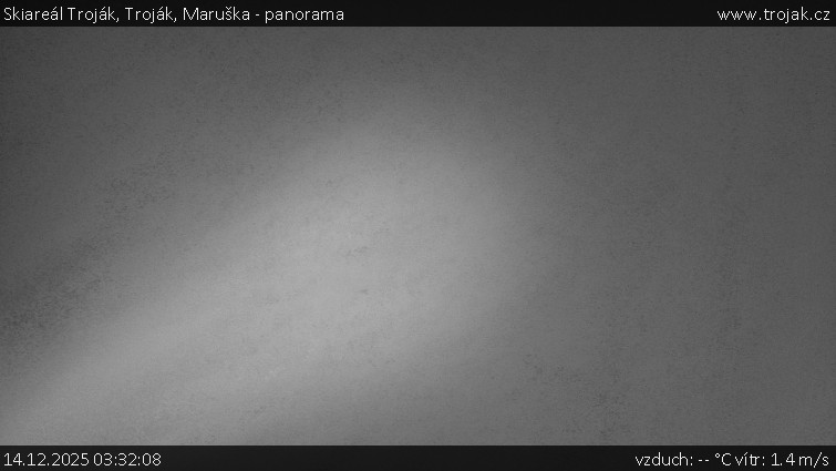 Skiareál Troják - Troják, Maruška - panorama - 14.12.2025 v 03:32