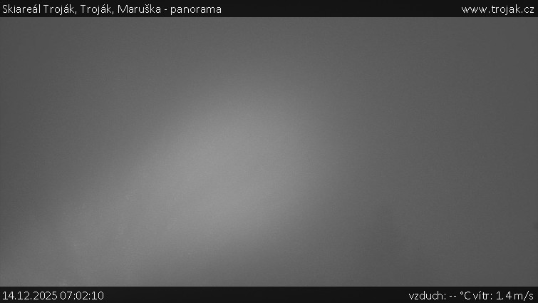 Skiareál Troják - Troják, Maruška - panorama - 14.12.2025 v 07:02