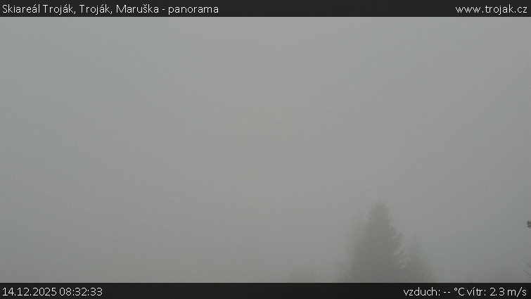 Skiareál Troják - Troják, Maruška - panorama - 14.12.2025 v 08:32