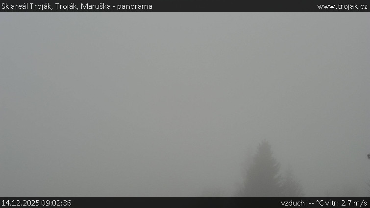 Skiareál Troják - Troják, Maruška - panorama - 14.12.2025 v 09:02
