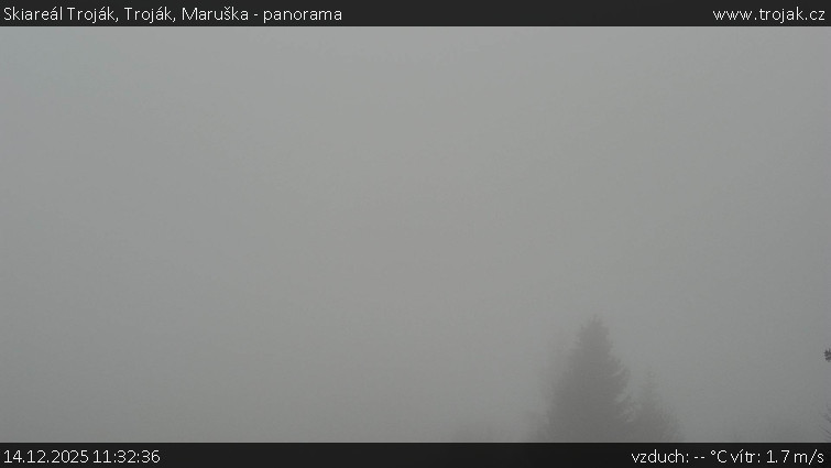 Skiareál Troják - Troják, Maruška - panorama - 14.12.2025 v 11:32